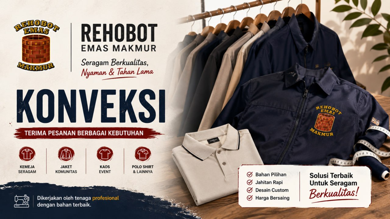 Banner konveksi Rehobot Emas Makmur