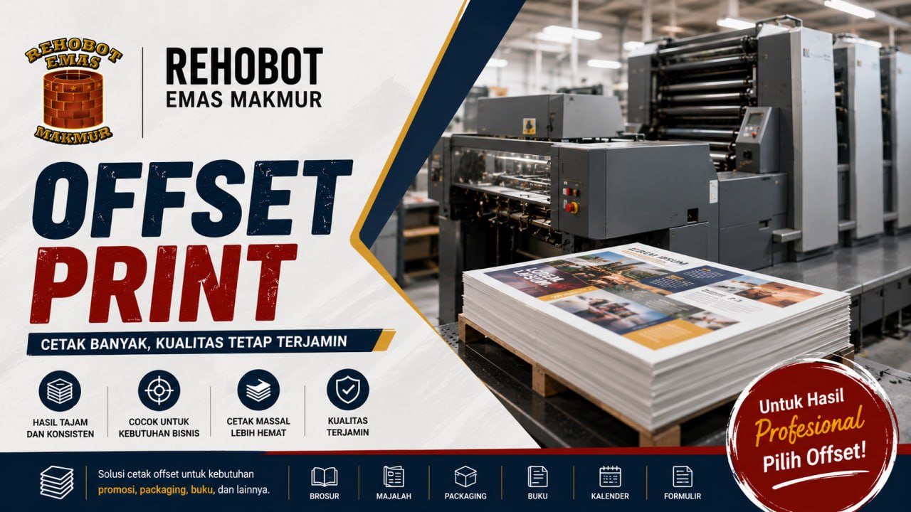Banner offset print Rehobot Emas Makmur